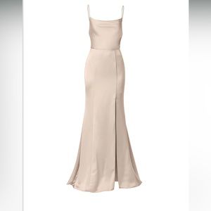 Amsale Chloe Bridesmaid Dress Champagne